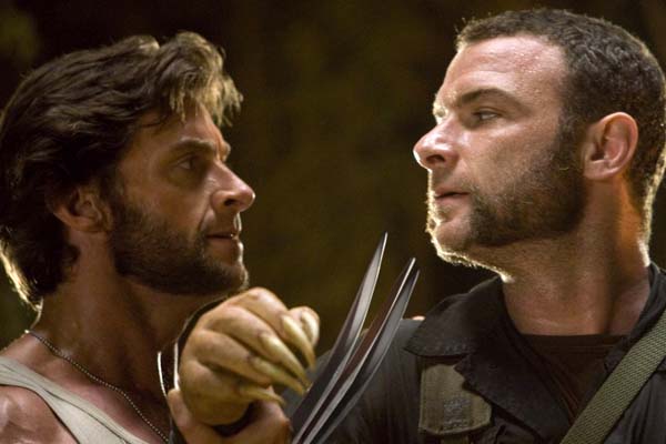 Liev Schreiber et Hugh Jackman dans X-Men Origins: Wolverine (2009)