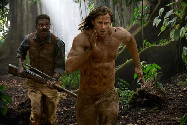 Samuel L. Jackson et Alexander Skarsgård dans Tarzan (2016)