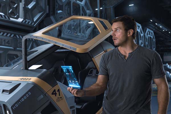 Chris Pratt dans Passengers (2016)