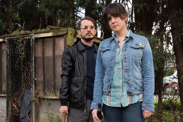 Elijah Wood et Melanie Lynskey dans I Don't Feel at Home in This World Anymore (2017)