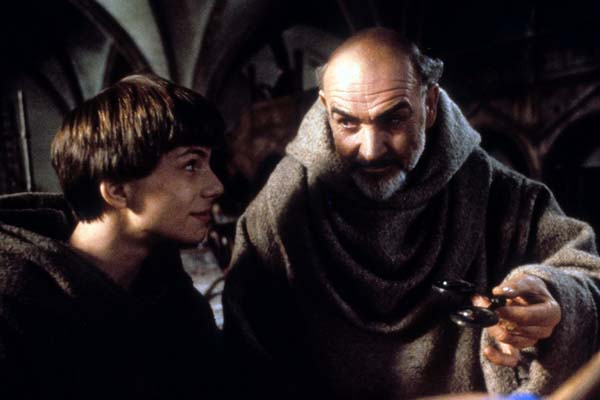 Sean Connery et Christian Slater dans Le Nom de la Rose (1986)