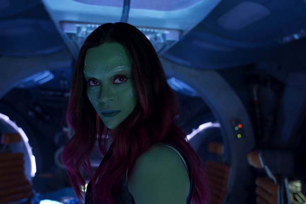 Zoe Saldana dans Les Gardiens de la Galaxie 2 (2017)