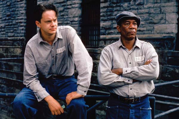 Morgan Freeman et Tim Robbins dans The Shawshank Redemption (1994)