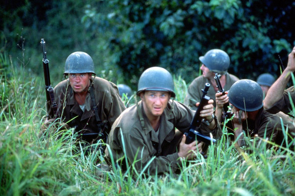 Sean Penn dans La Ligne Rouge (1998)