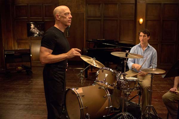 J.K. Simmons et Miles Teller dans Whiplash (2014)