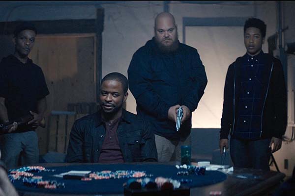 Dulé Hill, Michael Villar, et Jacob Latimore dans Sleight (2016)
