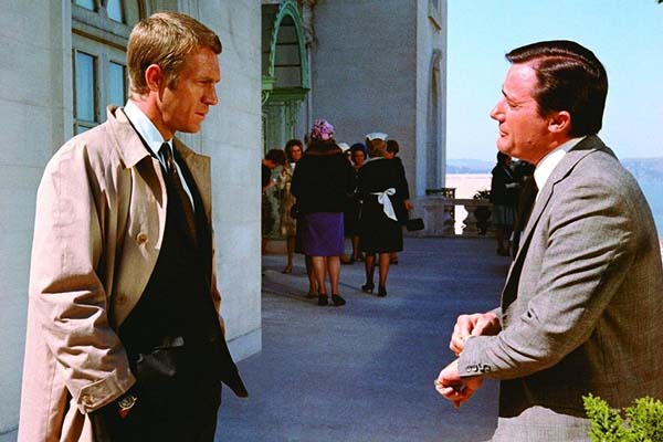 Steve McQueen et Don Gordon dans Bullitt (1968)