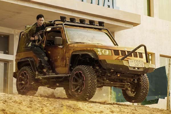 Wu Jing dans Wolf Warrior 2 (2017)