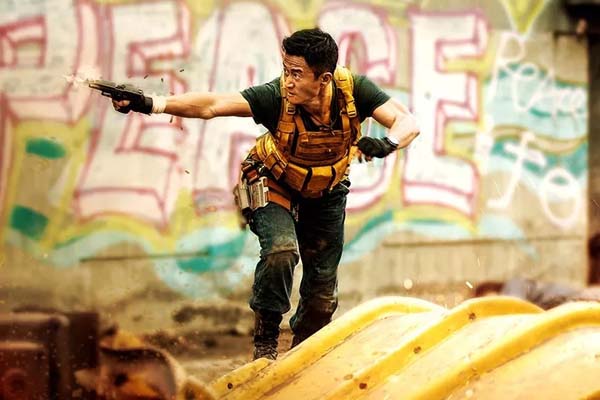 Wu Jing dans Wolf Warrior 2 (2017)