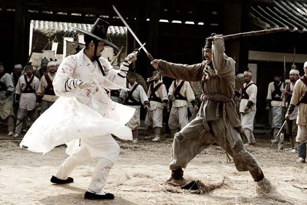 Hwang Jung-min et Cha Seung-won dans Blades of Blood (2010)