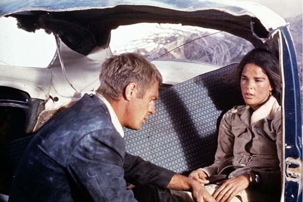 Steve McQueen et Ali MacGraw dans Guet-apens (1972)