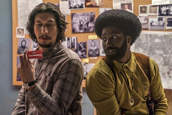 Adam Driver et John David Washington dans BlacKkKlansman (2018)