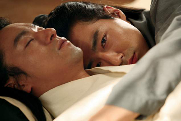 Jo In-sung et Joo Jin-mo dans A Frozen Flower (2008)