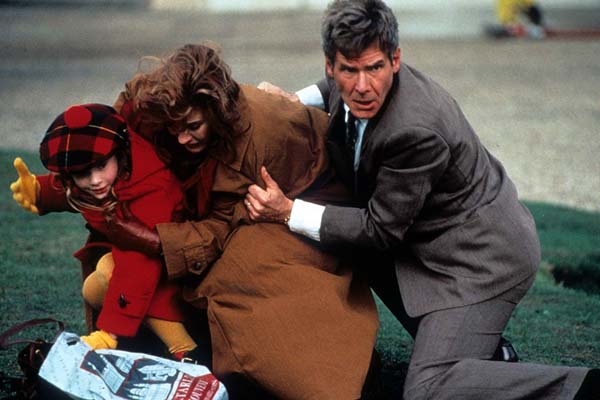 Harrison Ford, Anne Archer et Thora Birch dans Patriot Games (1992)
