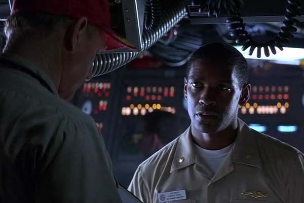 Denzel Washington et Gene Hackman dans Crimson Tide (1995)