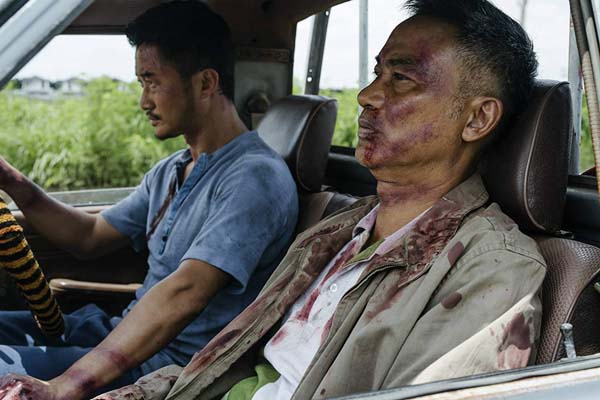 Wu Jing et Simon Yam dans SPL II: A Time for Consequences (2015)