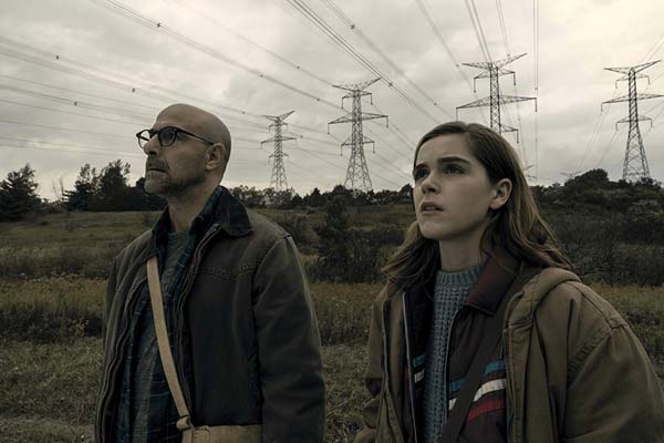 Stanley Tucci et Kiernan Shipka dans The Silence (2019)