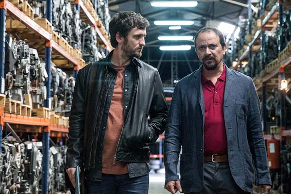 Luis Callejo et Raúl Arévalo dans El aviso (2018)