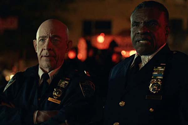 Keith David et J.K. Simmons dans 21 Bridges (2019)