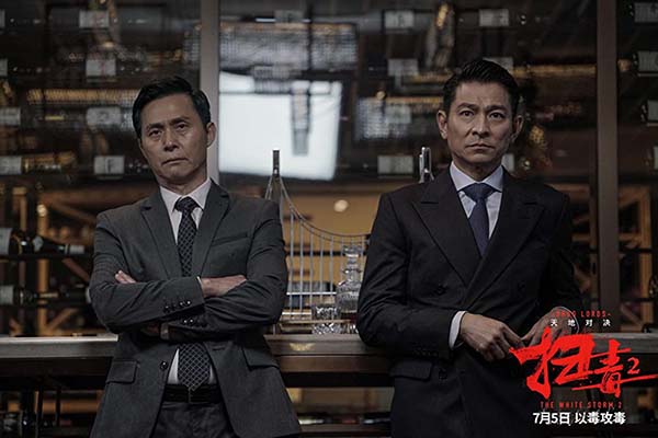 Cheung Kwok-keung et Andy Lau dans The White Storm 2: Drug Lords (2019)