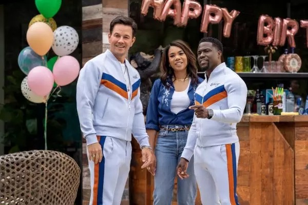 Mark Wahlberg, Regina Hall et Kevin Hart dans Me Time (2022)