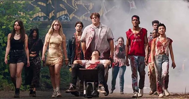 Devin Stovall, Tyler Galpin, Uriah Shelton, Brianne Tju, Angel Lia Spitale, Lo Graham, Lucy Burvant, Blake Burt, Ali Gallo et C.J. LeBlanc dans Unhuman (2022)