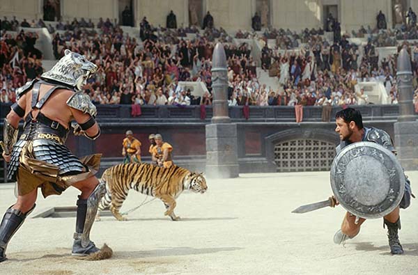 Russell Crowe dans Gladiator (2000)