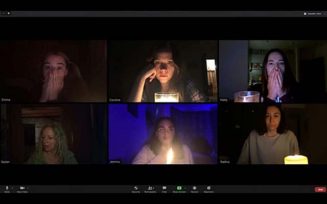 Caroline Ward, Haley Bishop, Seylan Baxter, Jemma Moore, Radina Drandova, et Emma Louise Webb dans Host (2020)