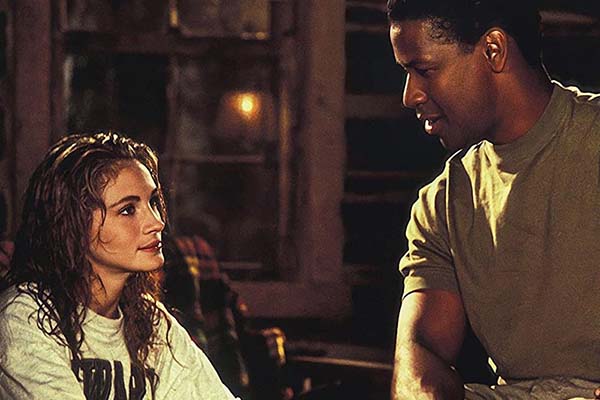 Julia Roberts et Denzel Washington dans The Pelican Brief (1993)