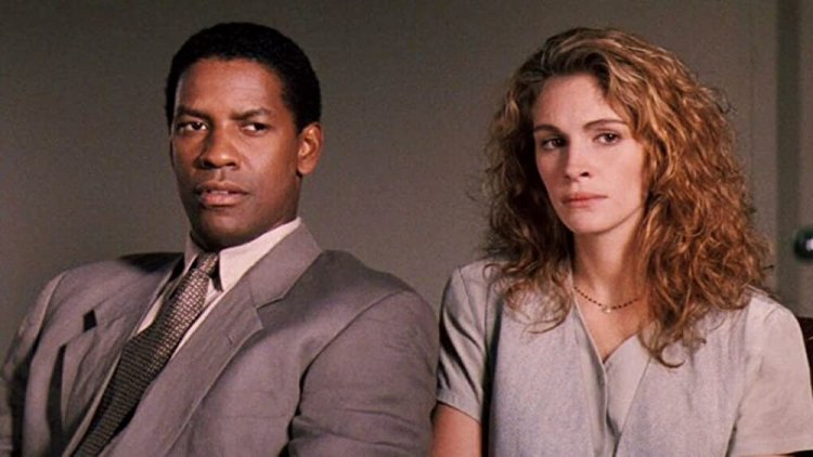 Denzel Washington et Julia Roberts dans The Pelican Brief (1993)