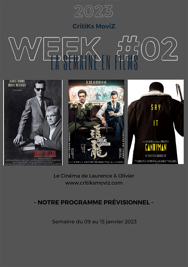 Notre programmation pour la 2ème semaine de 2023.