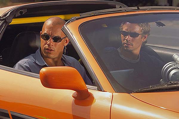Vin Diesel et Paul Walker dans The Fast and the Furious (2001)