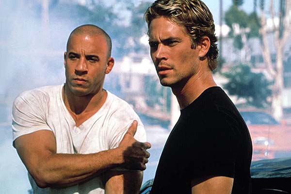 Vin Diesel et Paul Walker dans The Fast and the Furious (2001)