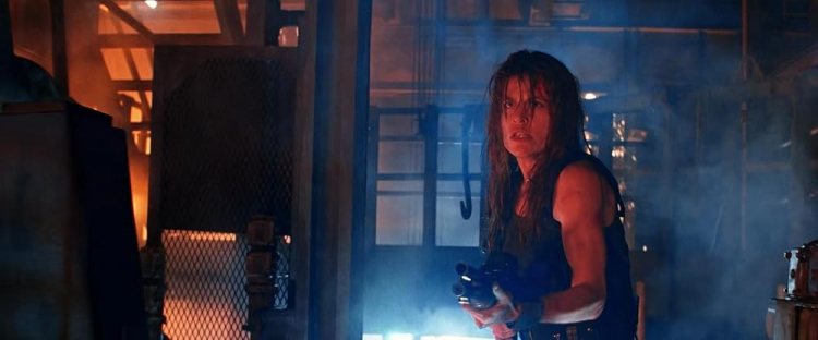 Linda Hamilton dans Terminator 2